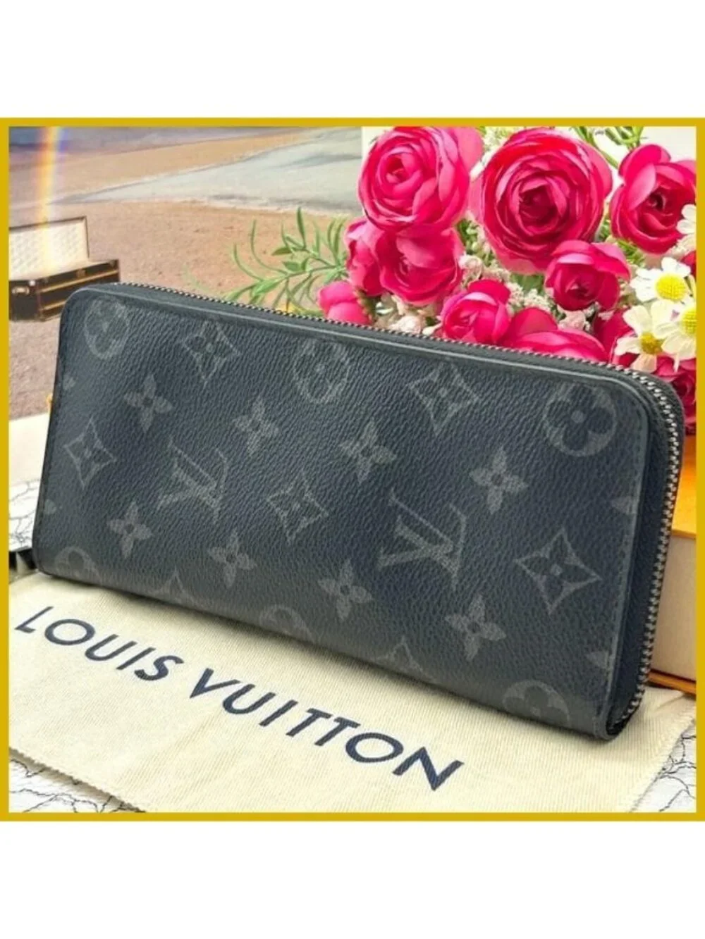 Louis Vuitton Eclipse Zippy Wallet Vertical
